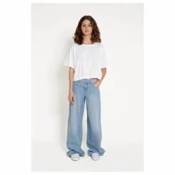 Finger in the nose Jean Wide Loose April | Denim bleached Discount