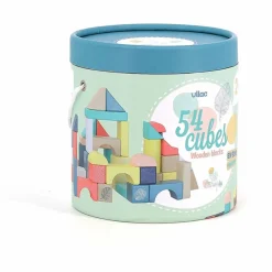 Vilac Jeu de construction en bois Sous la canopée - Boîte de 54 Multicolore Best