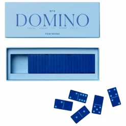 PrintWorks Jeu de Domino | Bleu foncé