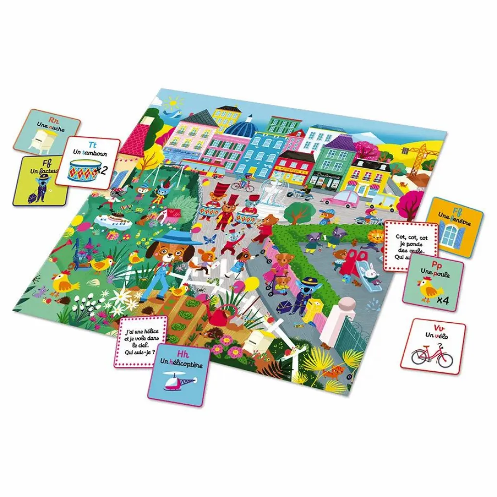 Janod Jeux De Société|Jeux Éducatifs|Jeu d'observation Lettres