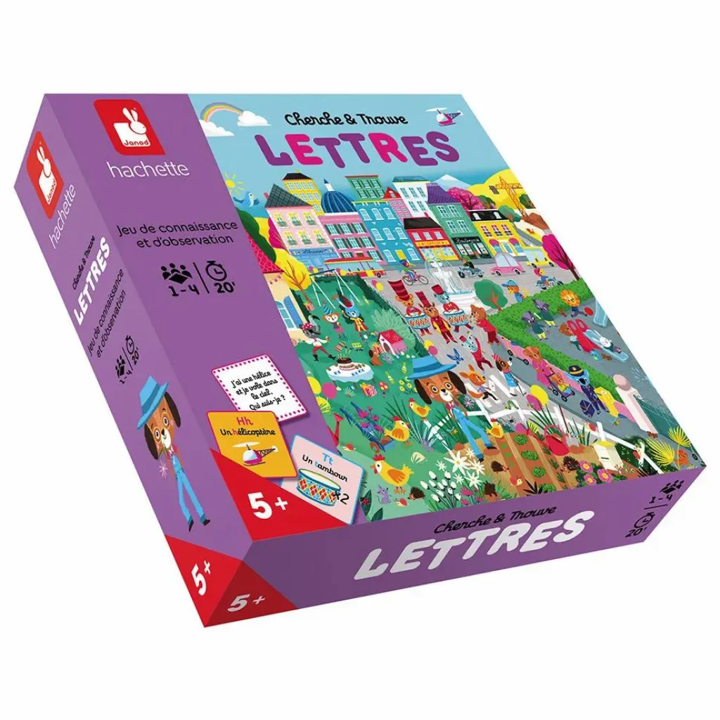 Janod Jeux De Société|Jeux Éducatifs|Jeu d'observation Lettres