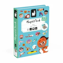 New Janod Jeu Magneti'Book - Sports Multicolore