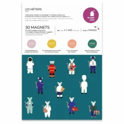 Ma Cabane à rêves Jeux Éducatifs|Jeu magnétique Les Métiers