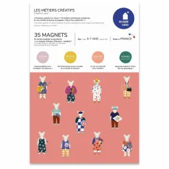 Clearance Ma Cabane à rêves Jeu magnétique Les Métiers Créatifs Multicolore