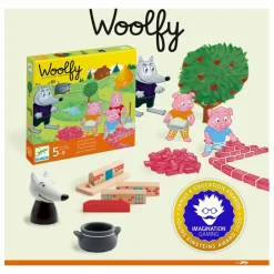 Hot Djeco Jeu Woolfy Multicolore