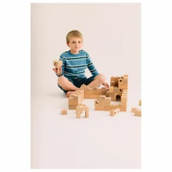 Hot Sarbakane Jeux de Construction Brick a Block - Builder Bois clair