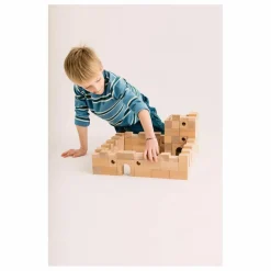 Hot Sarbakane Jeux de Construction Brick a Block - Builder Bois clair