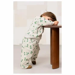 Studio Bohème Jogger Carrot Trèfles Coton Bio | Gris