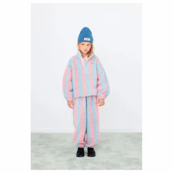 Hot Tinycottons Jogger Façon Sherpa Rayé | Rose