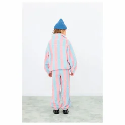 Hot Tinycottons Jogger Façon Sherpa Rayé | Rose