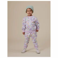 Enfant Goldie + Ace Jogger Flora Eponge | Lilas