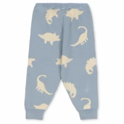 Sale Konges Sløjd Jogger Lapis Dinosaures Maille Coton Bio | Bleu gris