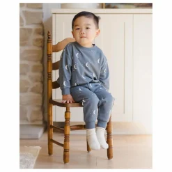 Online Quincy Mae Jogger Lunes Coton Bio | Bleu gris