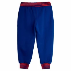 Outlet Mini Rodini Jogger Rayé Coton Bio | Bleu roi