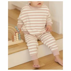 Enfant Quincy Mae Pantalons Jeggings|Leggings, Pantalons|Jogger Rayé Coton Bio |