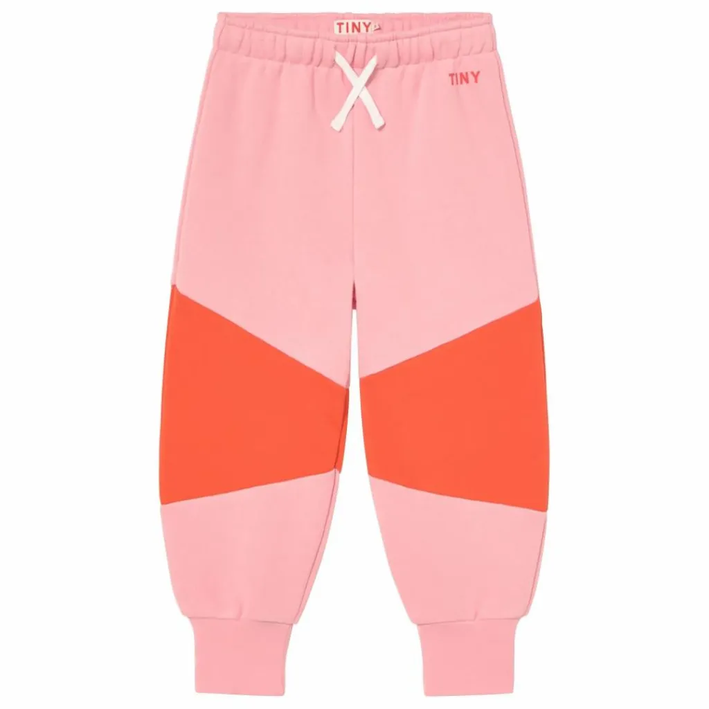 Enfant Tinycottons Pantalons Jeggings|Jogger Tiny Colorblock Coton Bio |
