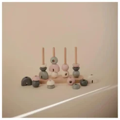 Hot Mushie Jouet de formes à empiler | Bleu