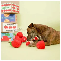 The Furry Folks Jouet de fouille Apple | Rouge