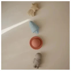 Mushie Jouets pour le bain Espace - Set de 4 Multicolore Hot