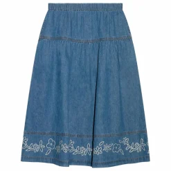 Online Hundred Pieces Jupe Brodée Cally | Bleu jean