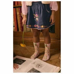 Hot Louise Misha Jupe Brodée Pialou Coton Bio | Bleu