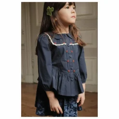 Hot Konges Sløjd Jupe Carlito Velours Fibres Recyclées | Bleu marine