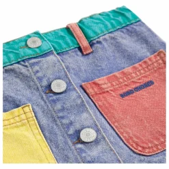 Bobo Choses Jupe Colorblock Coton Bio | Bleu Best