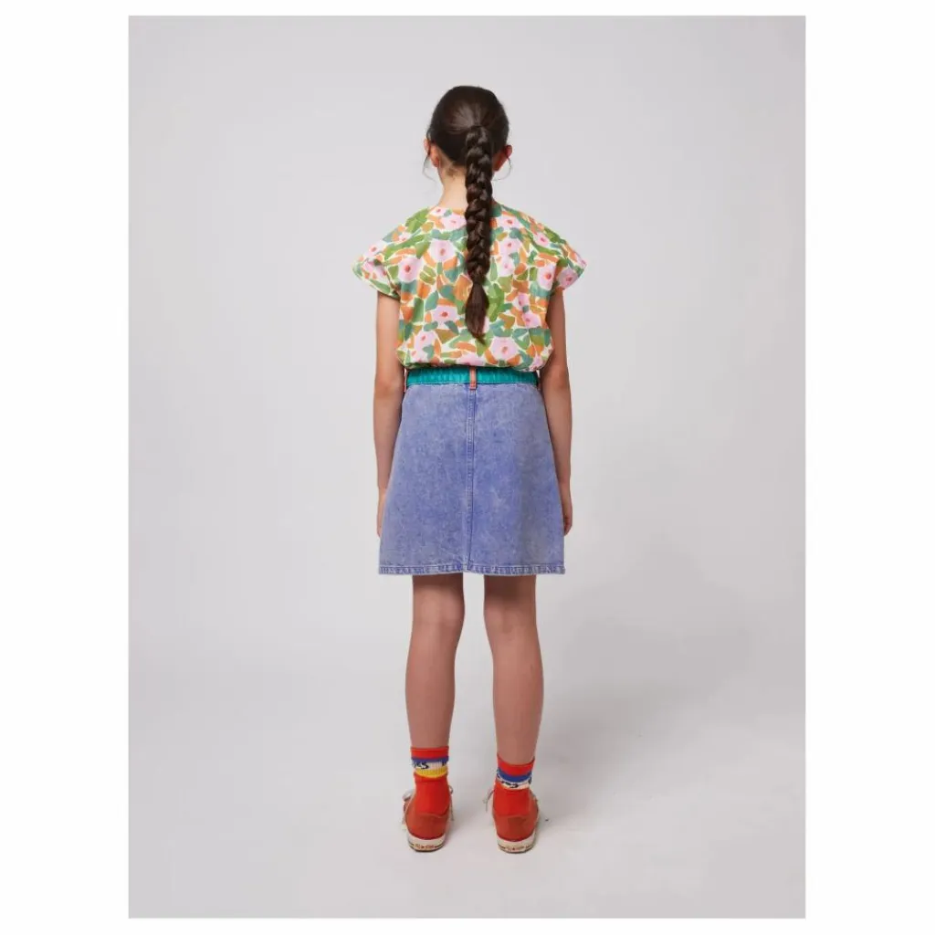 Bobo Choses Jupe Colorblock Coton Bio | Bleu Best