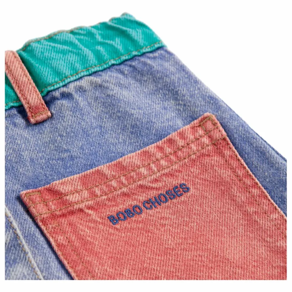 Bobo Choses Jupe Colorblock Coton Bio | Bleu Best