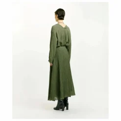 New Momoni Jupe Corral Gaufrée | Vert