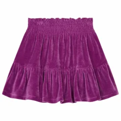Enfant SMALLABLE BASICS Jupes, Shorts|Jupe Courte Fille Elastiquée à la Taille en Velours |
