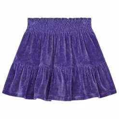 Enfant SMALLABLE BASICS Jupe Courte Fille Elastiquée à la Taille en Velours |