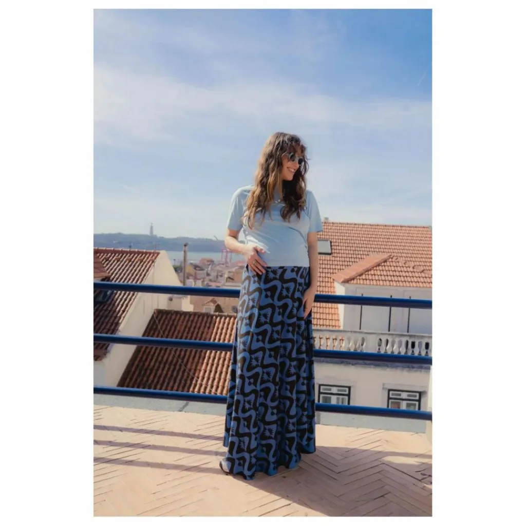 Paloma Collection Jupe de Grossesse Carlota Full Moon | Bleu azur Best