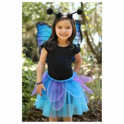 Great Pretenders Jupe de papillon avec ses ailes et sa baquette | Bleu