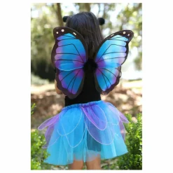 Great Pretenders Jupe de papillon avec ses ailes et sa baquette | Bleu