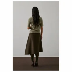 Soeur Jupe Genève Laine | Brun kaki New