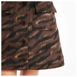 Clearance YMC Jupe Jacquard Tigre | Brun