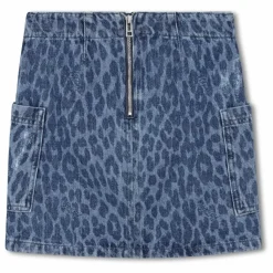 New Zadig & Voltaire Jupe Jean Léopard | Denim