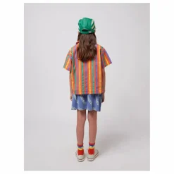 New Bobo Choses Jupe Jersey Gaufré Coton Bio | Bleu