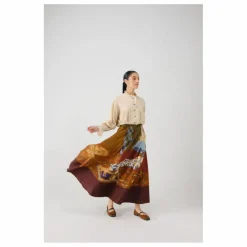 Femme CORD Jupe Lakeside Satin de Coton |