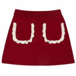 Mipounet Jupe Lila Laine Mérinos | Rouge Clearance