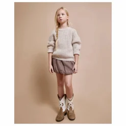 Búho Jupe Lurex Gaze de Coton Bio | Taupe Online