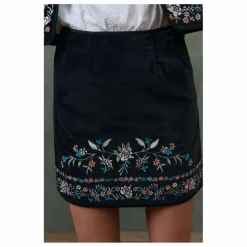 Louise Misha Jupe Mae Velours - Collection Femme | Noir Best