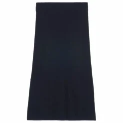 Sale Bompard Jupe Maille Fentes Côtés Soie et Cachemire | Noir