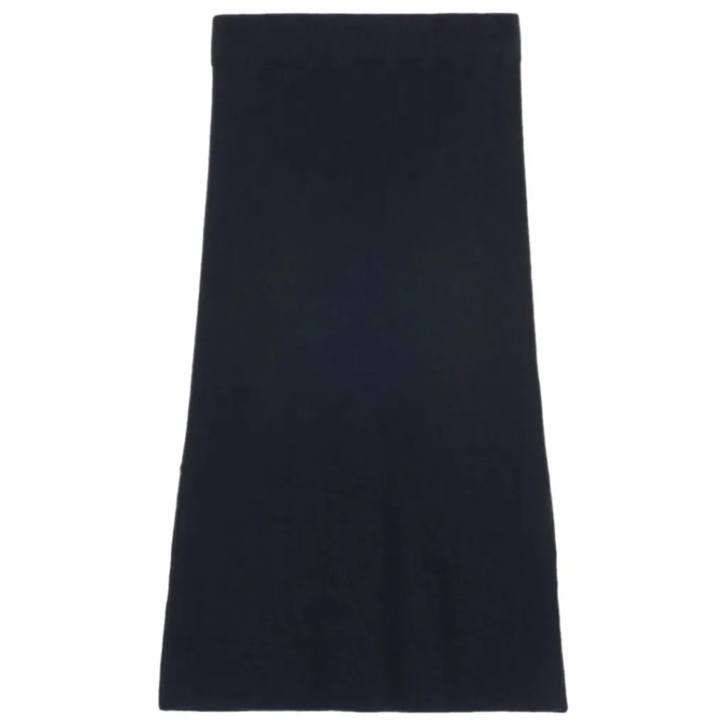 Sale Bompard Jupe Maille Fentes Côtés Soie et Cachemire | Noir