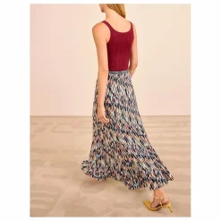 Discount Ulla Johnson Jupe Maille Marceline | Bleu