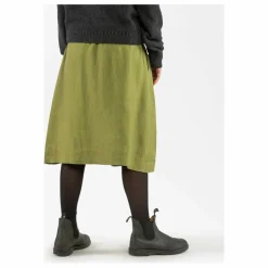 Online Matona Jupe Midi Lin | Vert olive