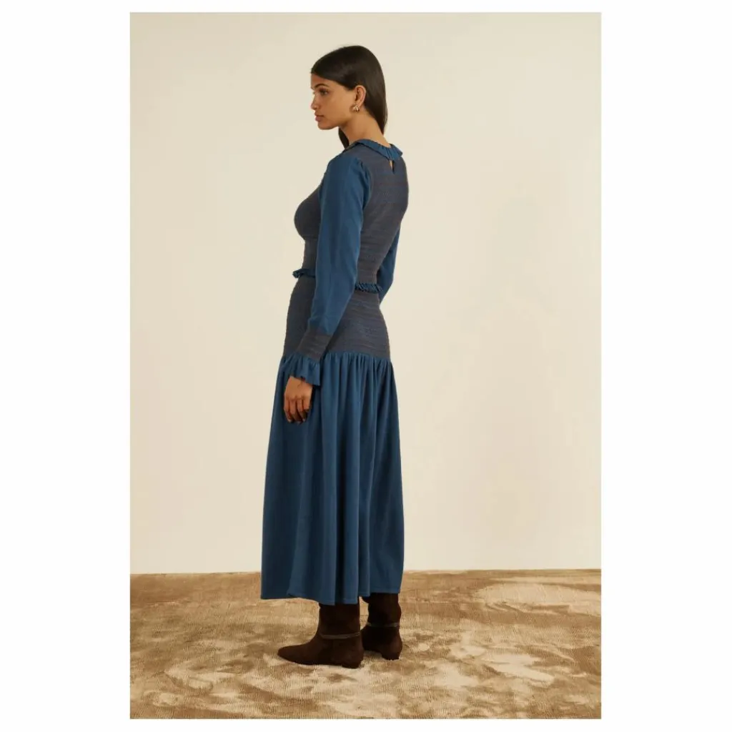 Online Maria de la Orden Jupe Owl Knit | Bleu marine