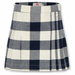 AO76 Jupe Philo Jin Carreaux | Bleu marine