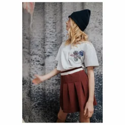 Cos I Said So Jupe Plissée Coton Bio | Bordeaux Hot